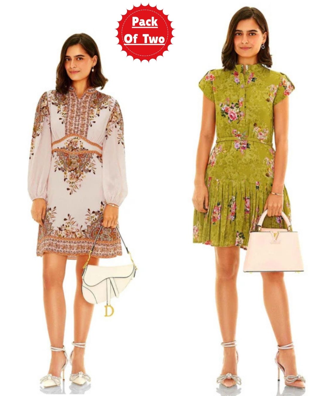 Floral Printed Co-ord Set Pack of Two