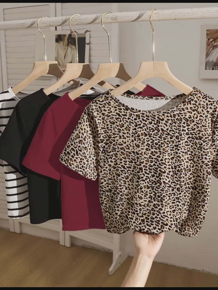 4PCS Women’s Fashion Casual T-shirt Set 👕