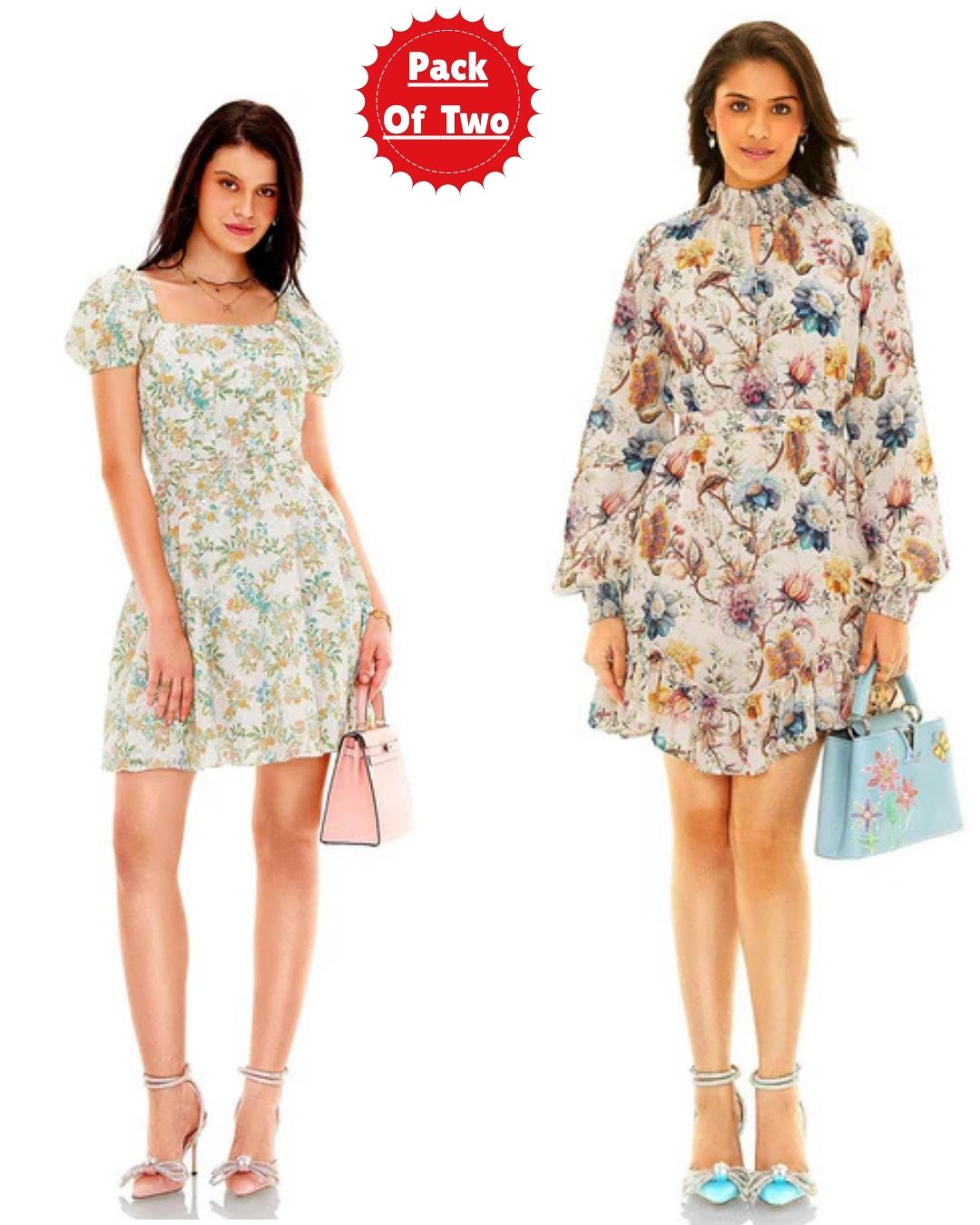 Floral Printed Co-ord Set Pack of Two