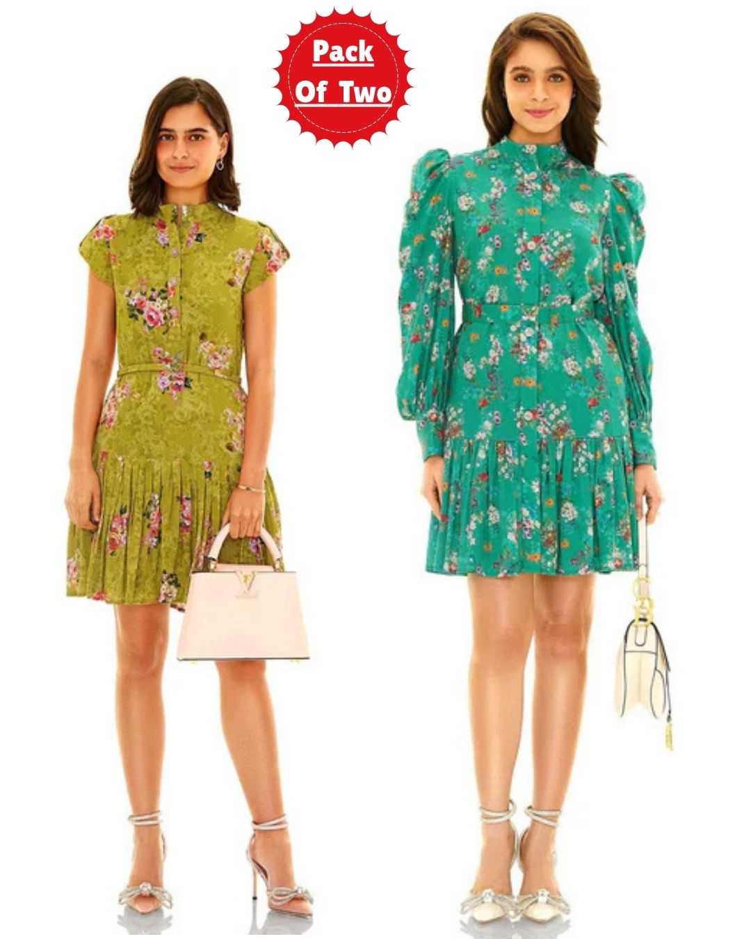 Floral Printed Co-ord Set Pack of Two