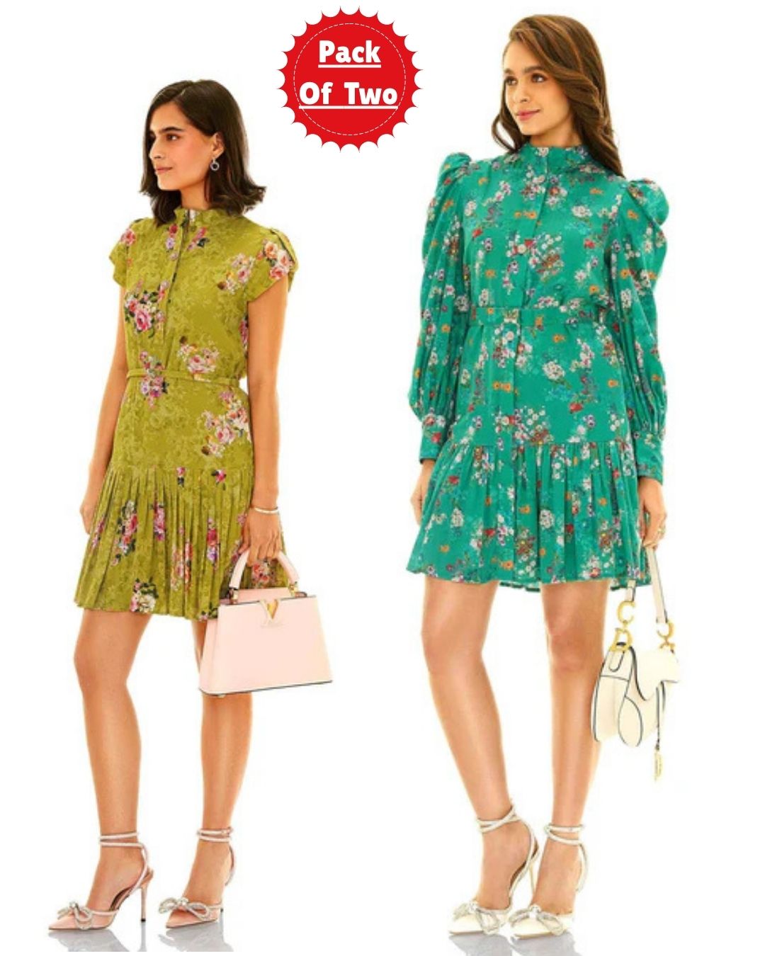 Floral Printed Co-ord Set Pack of Two