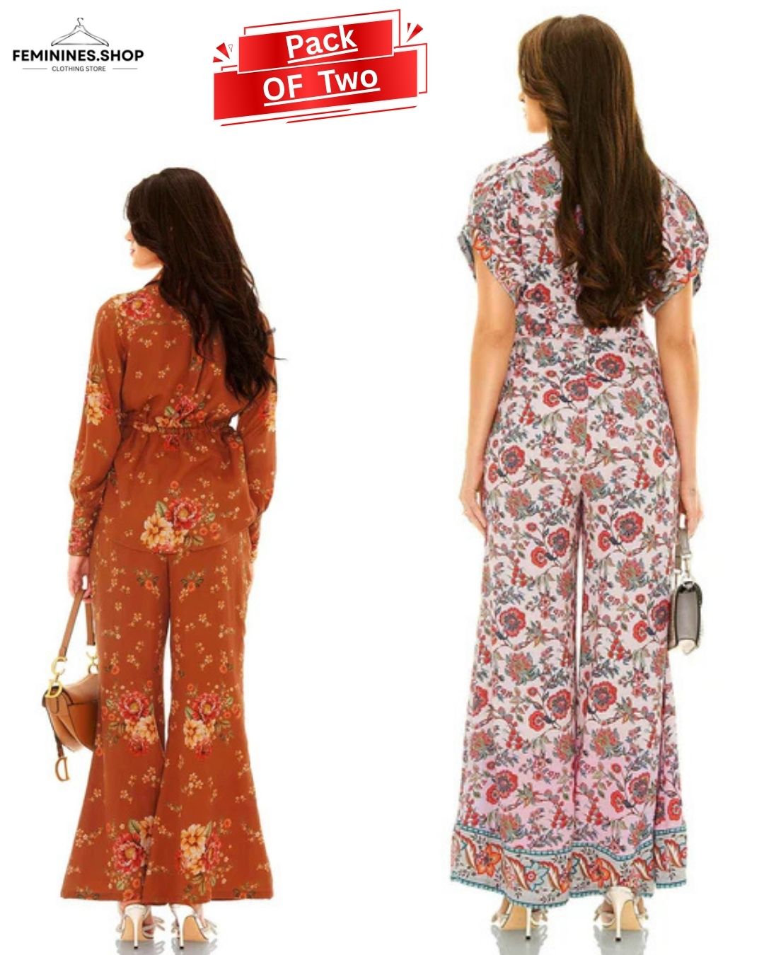 Floral Printed Co-ord Set Pack of Two