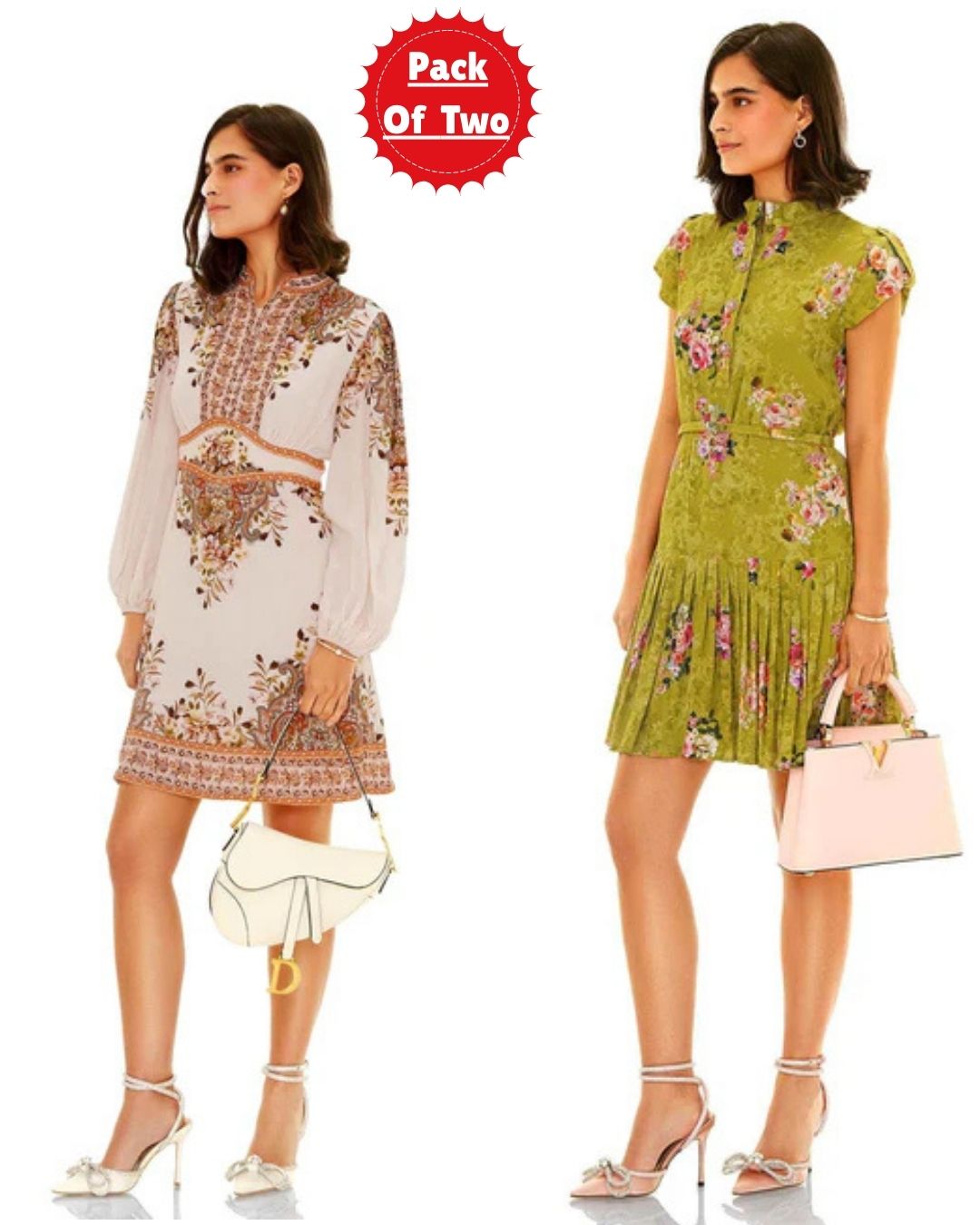 Floral Printed Co-ord Set Pack of Two