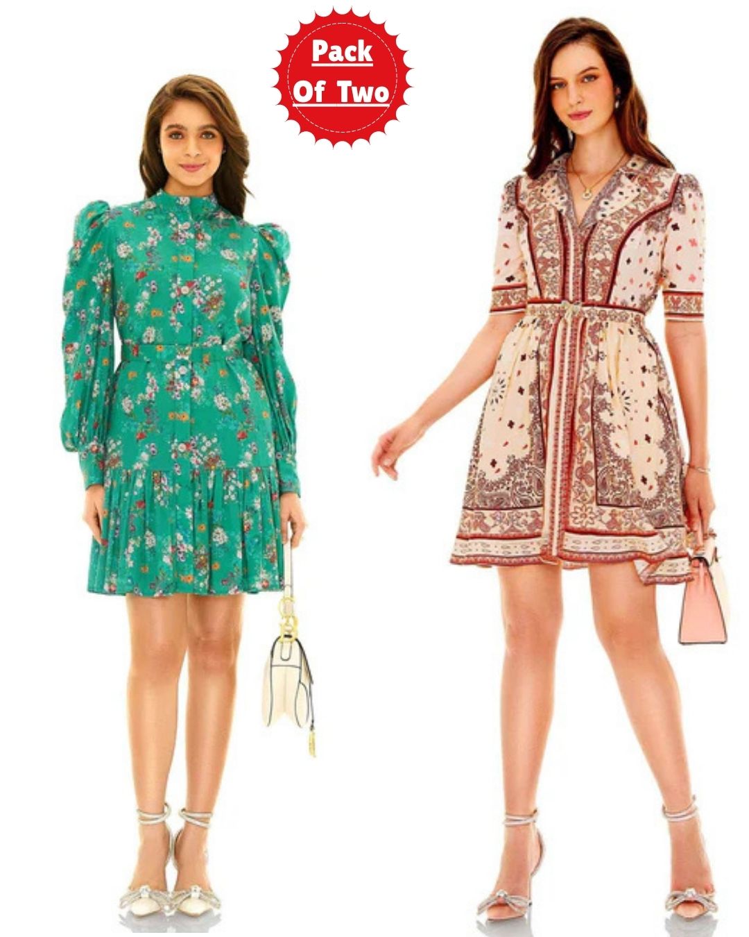Floral Printed Co-ord Set Pack of Two