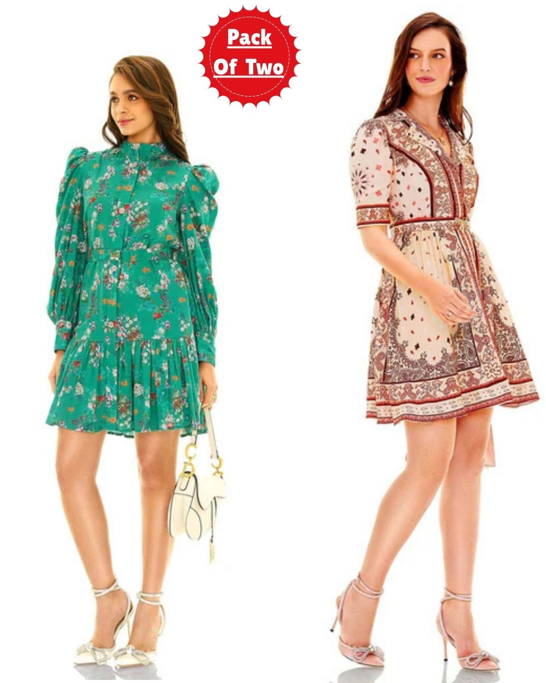 Floral Printed Co-ord Set Pack of Two