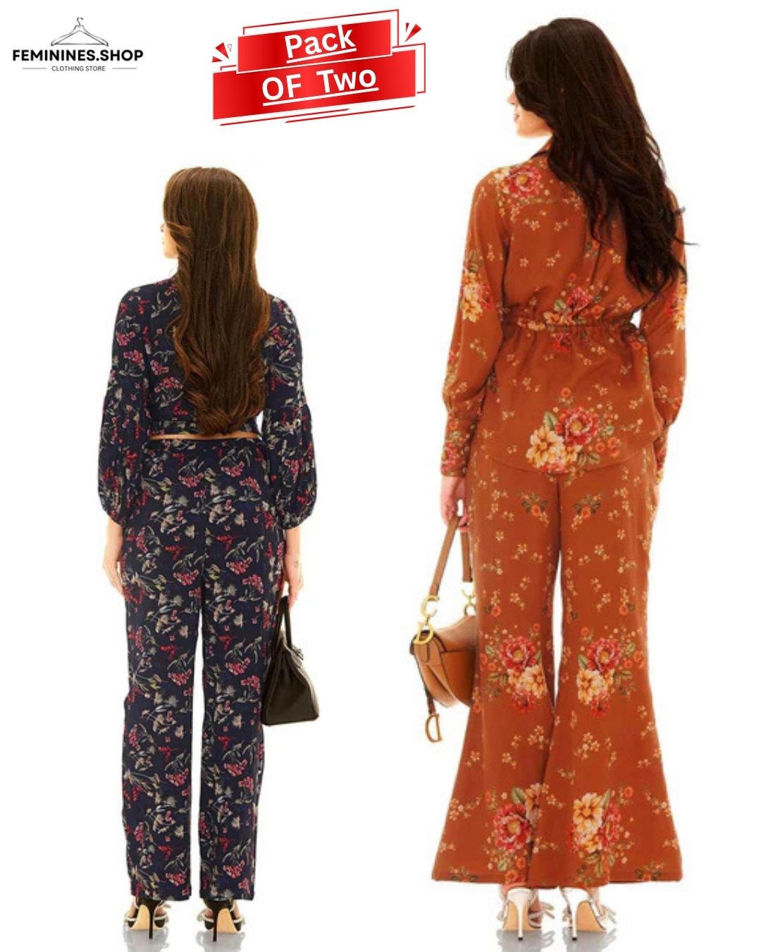 Floral Printed Co-ord Set Pack of Two